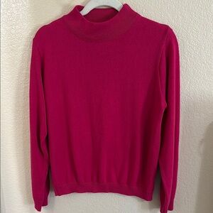 Vintage Pink Mock Turtleneck Sweater